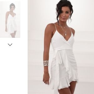 white fairycore dress, Lucy in the Sky, medium